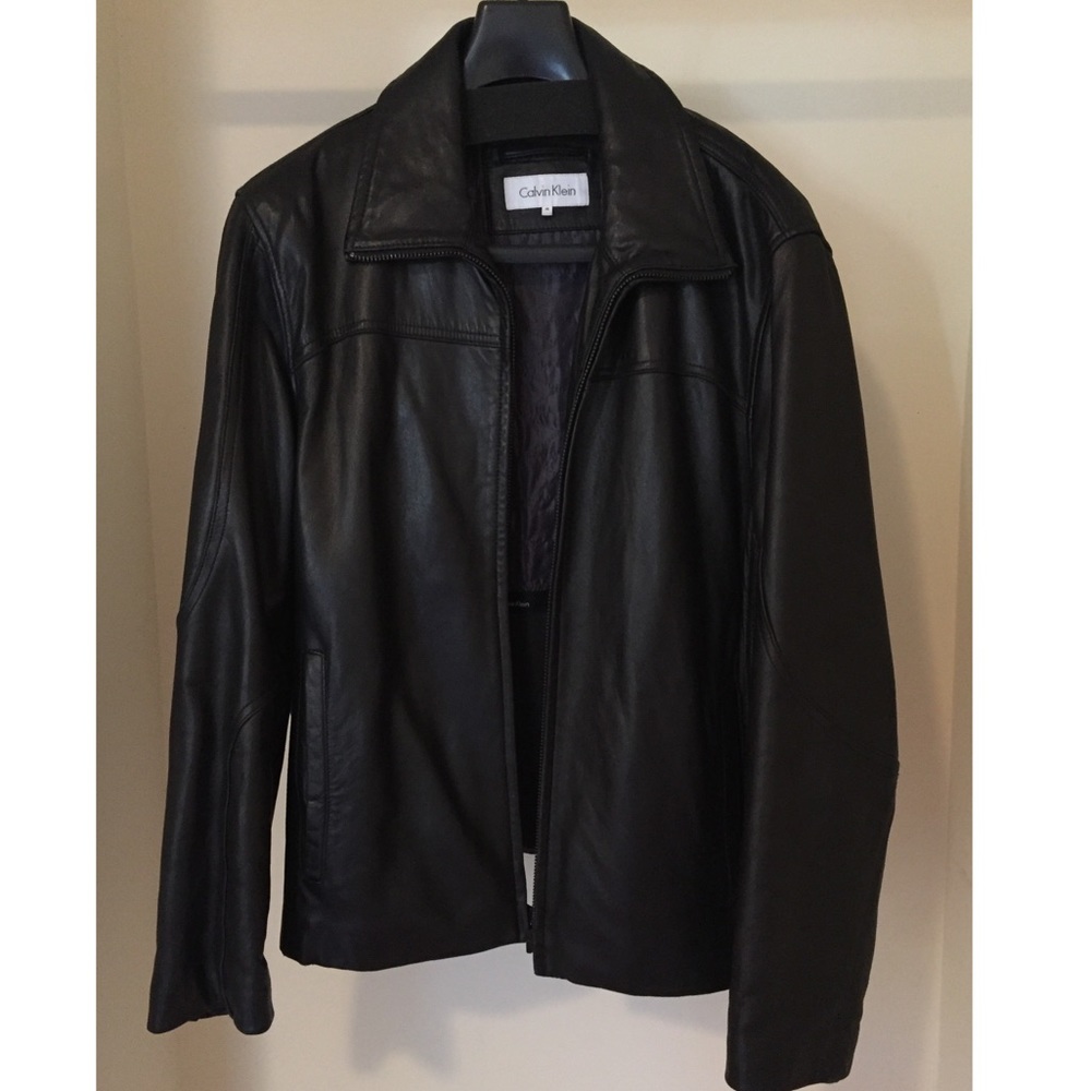 Calvin Klein Black Leather Jacket